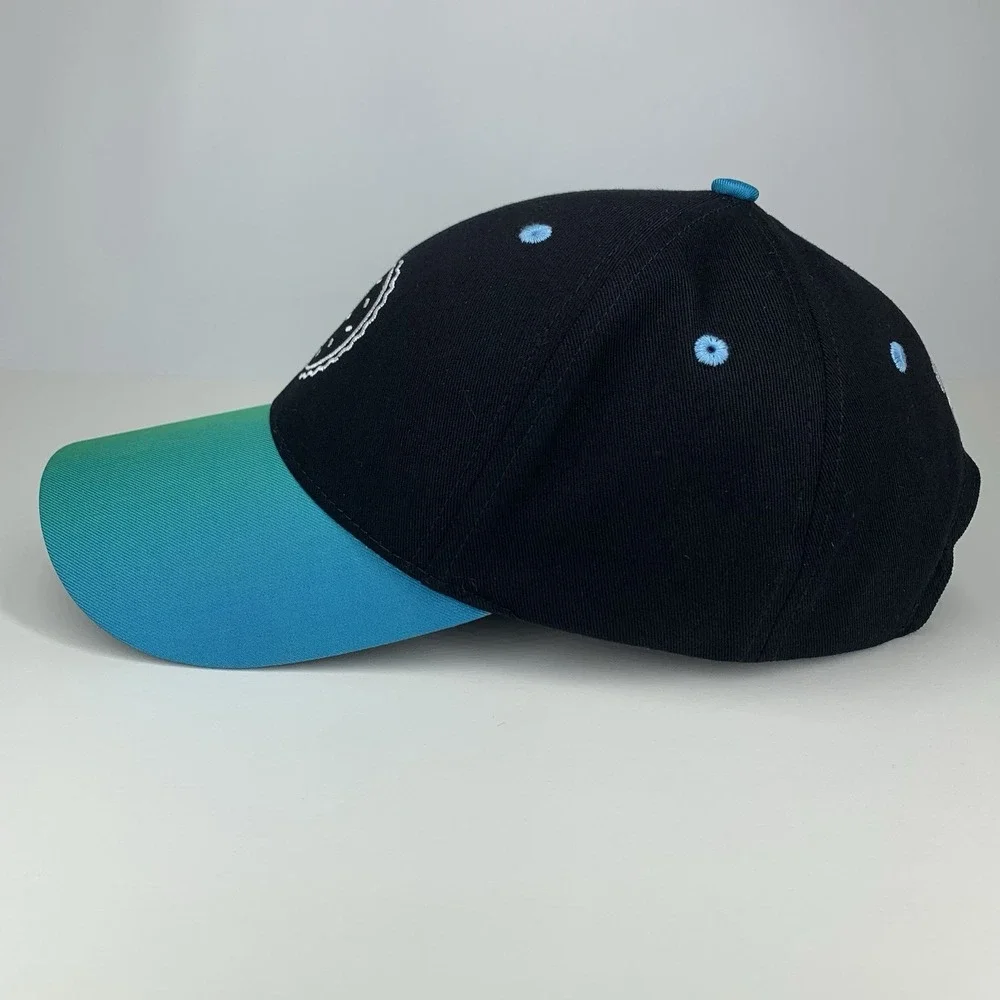 Holo Taco Hat Nail Polish Blue Green Black Adjustable Strap Baseball Cap